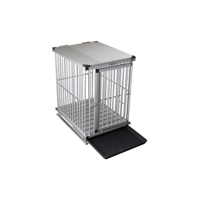 Cage de transport pour chien en métal 2 portes longueur 107,5cm VIVOG