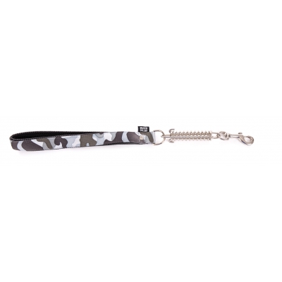 Collier laisse et harnais pour chien de la collection camouflage gris - Laisse courte : Longeur 50cm - largeur 2,5cm