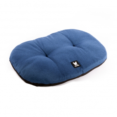 Coussin ovale ouatiné - new couleur bleu