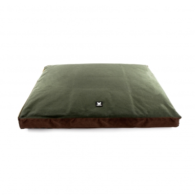 Coussin rectangle pour chien - Vert/kaki