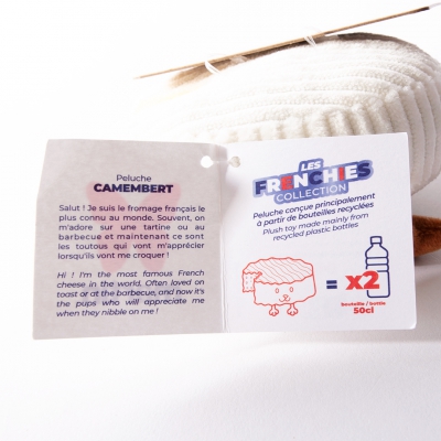 Jouet peluche pour chien - Camembert 2B