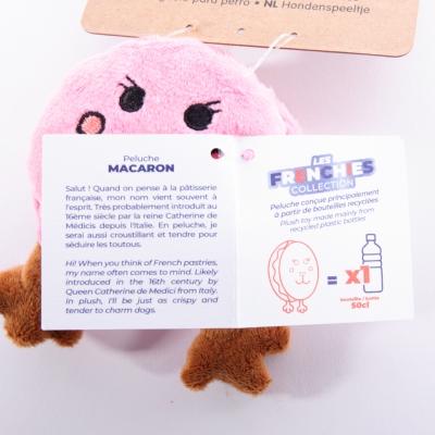 Jouet peluche pour chien - Macaron 2B