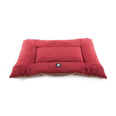 Tapis plat classique et confortable pour chien couleur rouge