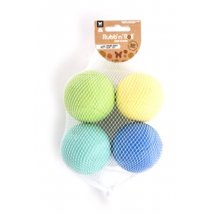 Filet 4 Balles Rubb'N'Soft Taille M pour chien