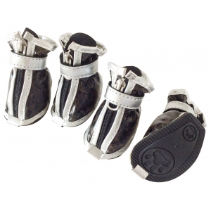 Croco dog shoes x 4 - Max interior lenght = 9,0 cm