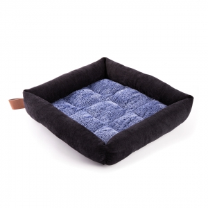 Checkerboard basket - Doudouzen Collection - Blue - Black