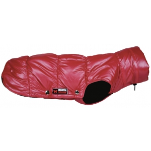 Glossy down dog jacket - red - L - 30 cm