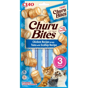 CHURU BITES wrap stuffed chicken, tuna and scallops for cats x6