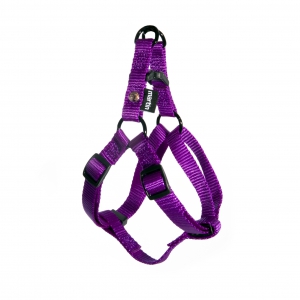 Step in harness for dog purple nylon