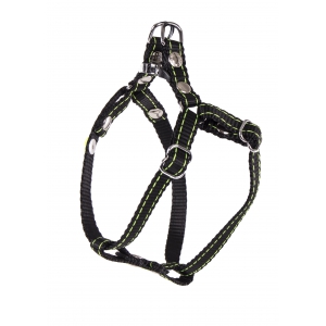 Nylon Dog Harness Biker Yellow