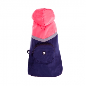 Raincoat - Pocket - Navy/Pink