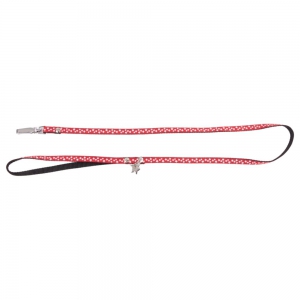 Nylon dog leash "Etoile" Collection Red