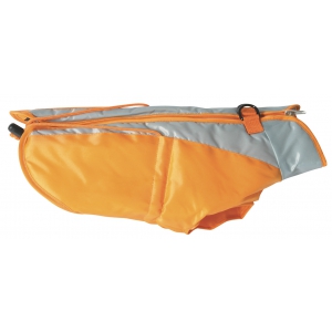 Dog coat - grey orange - 42cm