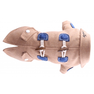 Dog coat - Duffle coat camel - S - 26cm