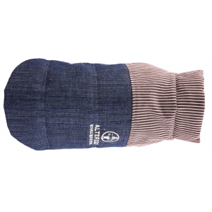 Manteau réversible pour chien - Casual Denim Stripes - S - 26cm