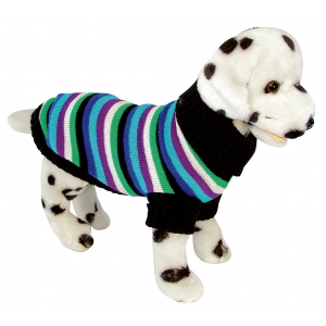 Dog sweater - Disco striped - 45cm