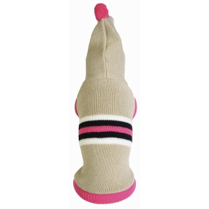 Pull pour chien - Pompom rose - 45cm