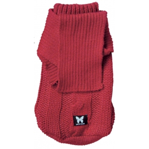 Pull pour chien - torsadé rouge - T45 - 45cm