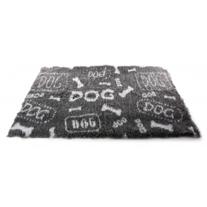 Tapis épais PetBed - pour garder les chiens et chats au sec - Motifs DOG - découpé - Longueur 100cm - largeur 75cm