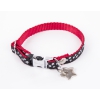 Nylon dog collar "Etoile" Collection Black