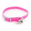 Cat collar - nylon elastic Neon Pink - 1 x 30 cm 