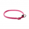 Collier pour chien nylon semi étrangleur Reflectite rose - 1,3 x 65 cm 