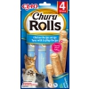 Friandise CHURU ROLLS Saveur poulet, thon et pétoncles x12