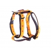 Adjustable Beach Harness in Yellow Polka Dot Nylon