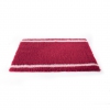 Thick carpet PetBed - to keep dogs and cats dry - Red Lines patterns - cut - Length 100cm - width 75cm