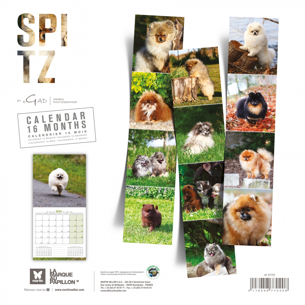 Spitz 2024 calendar Martin Sellier